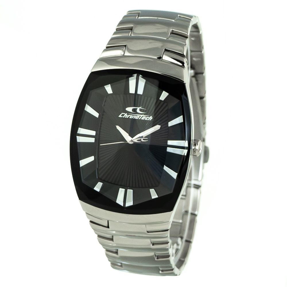 Chronotech Silver Stainless Steel Men's Watch