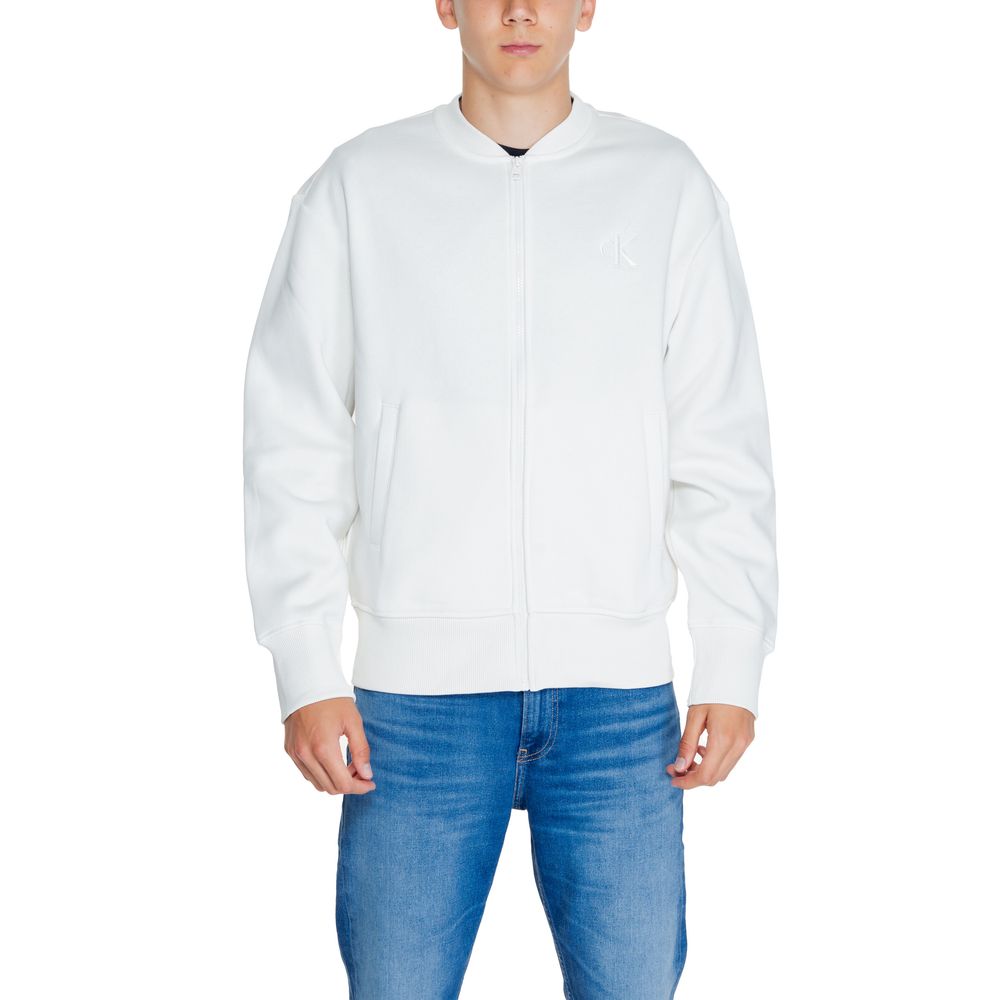 White Recycled Cotton Sweatshirt