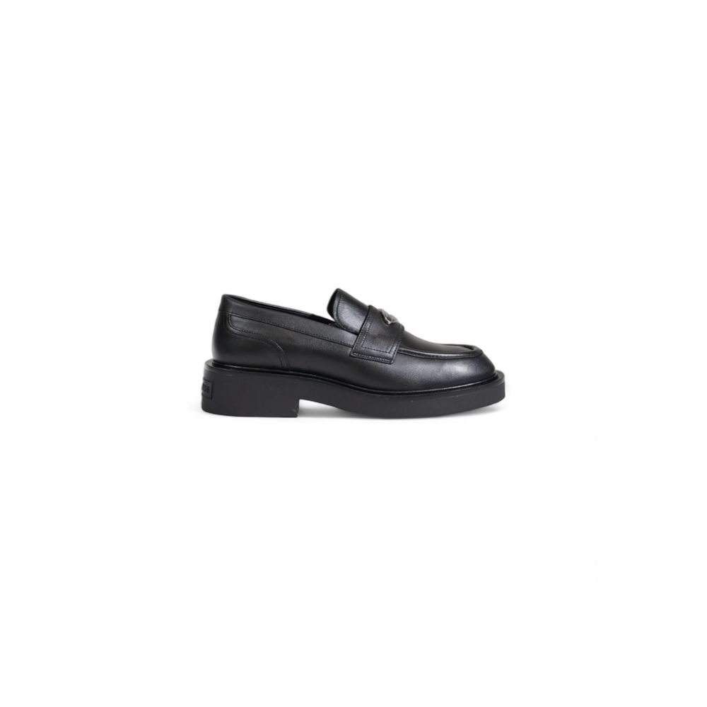 Black Leather Platform