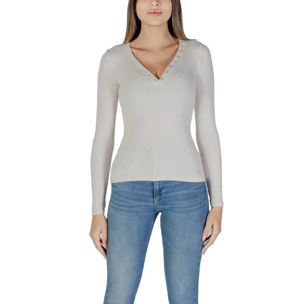 Cream Viscose Long Sleeve