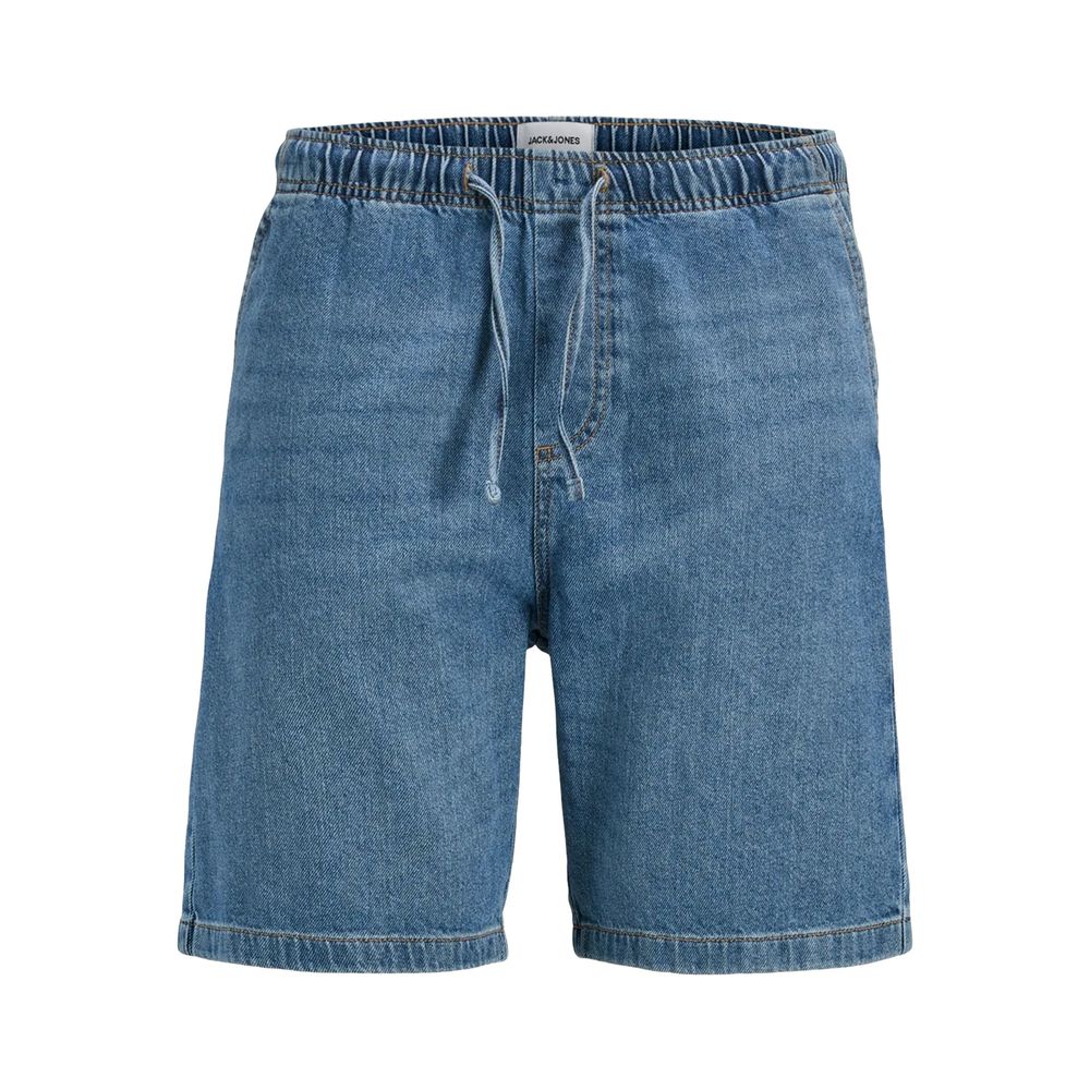 Light Blue Cotton Bermuda