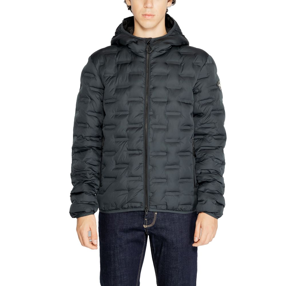 Blue Polyester Jackets & Coat