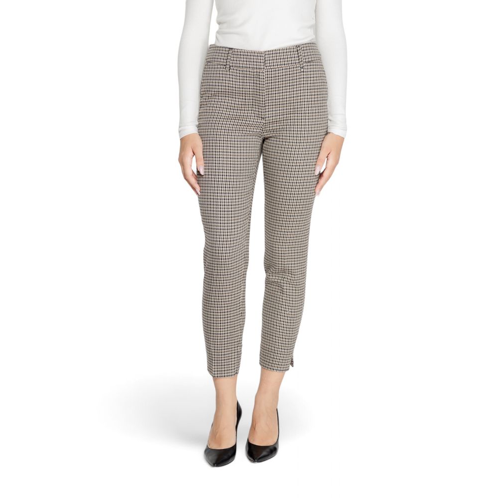 Beige Polyester Pant
