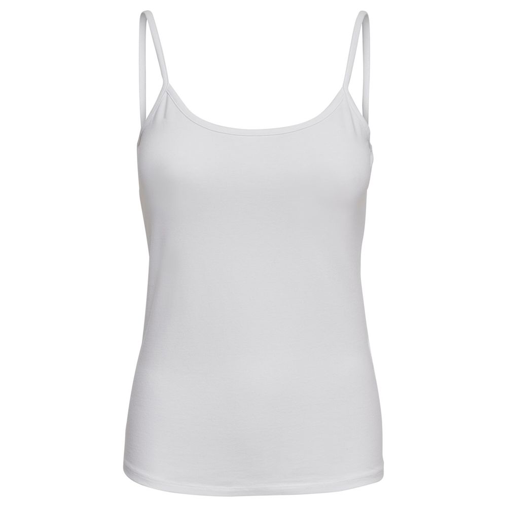 White Cotton Tank Top