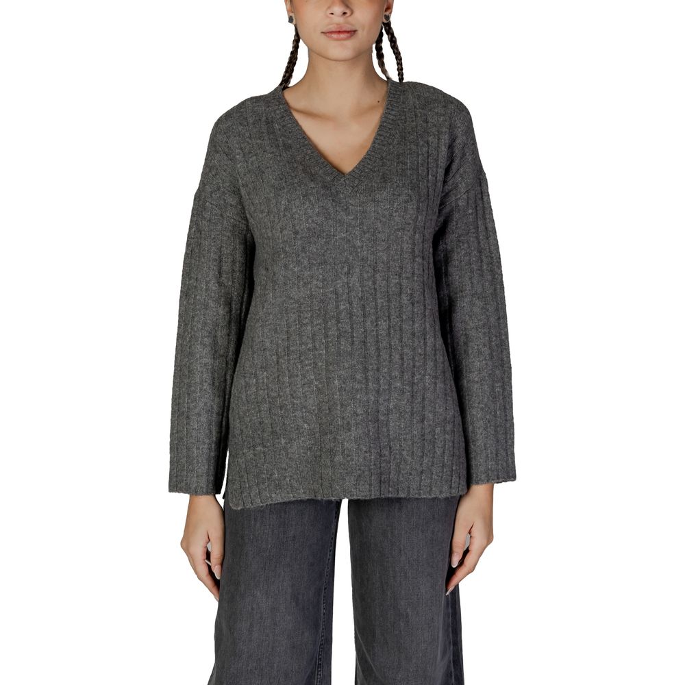 Gray Marabou Sweater