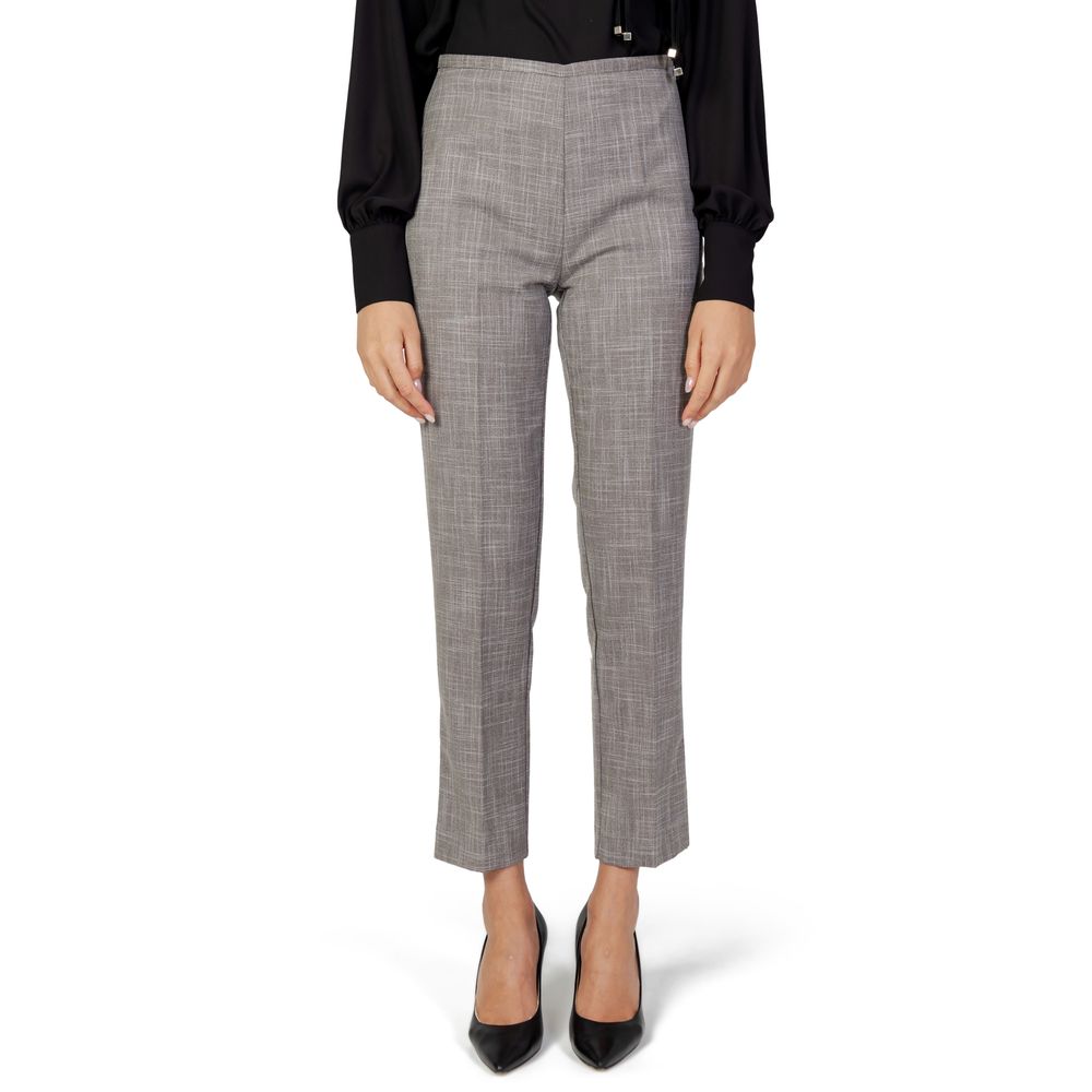 Gray Polyester Pant