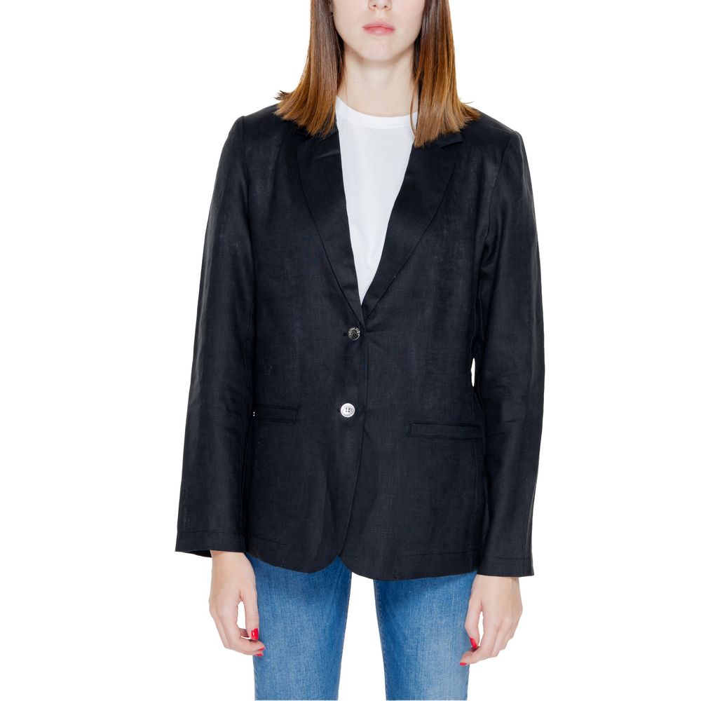 Black Linen Blazer