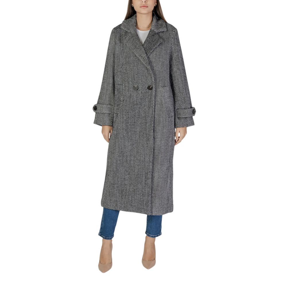 Black Polyester Coat