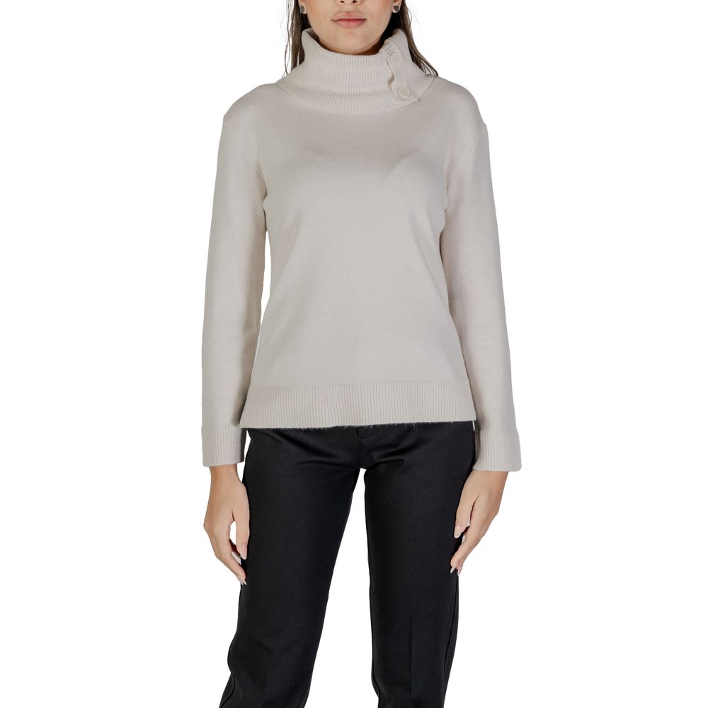 Cream Viscose Turtleneck