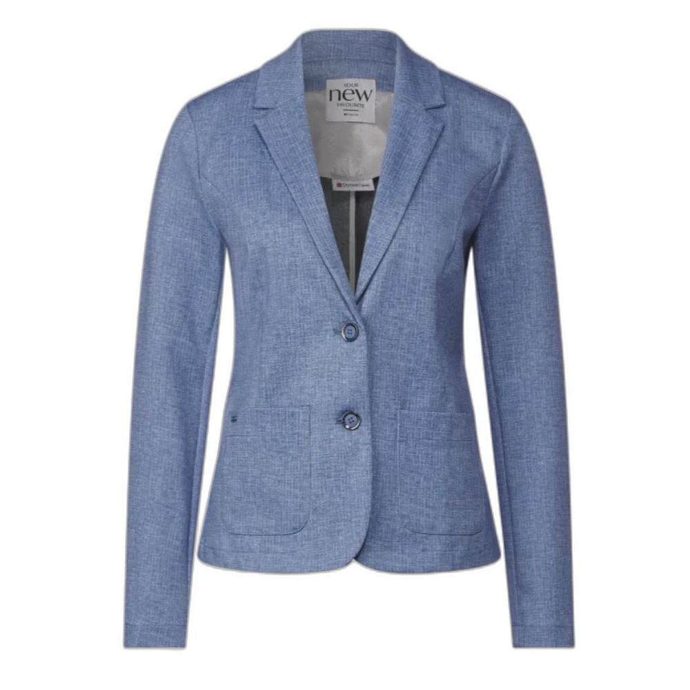 Blue Polyester Blazer