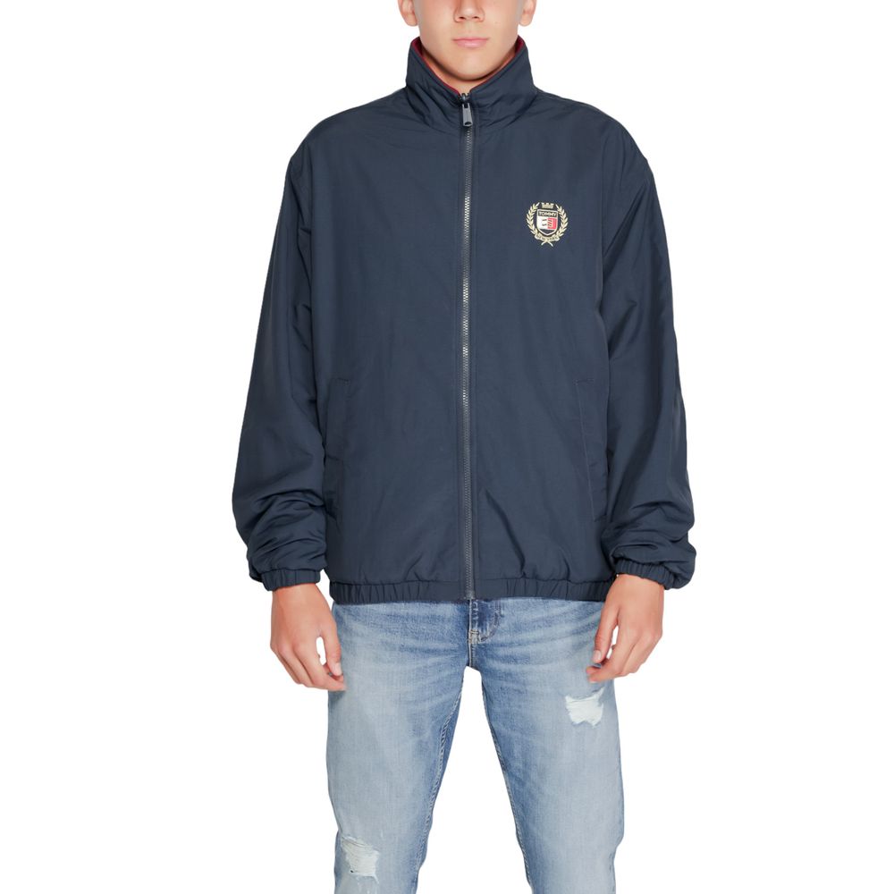 Blue Recycled Polyester Jackets & Coat