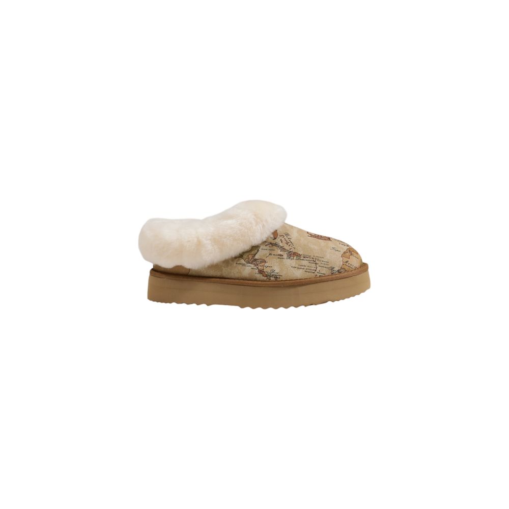 Beige Fabric Ankle