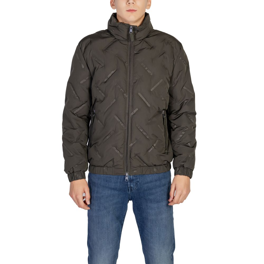 Green Polyester Jackets & Coat