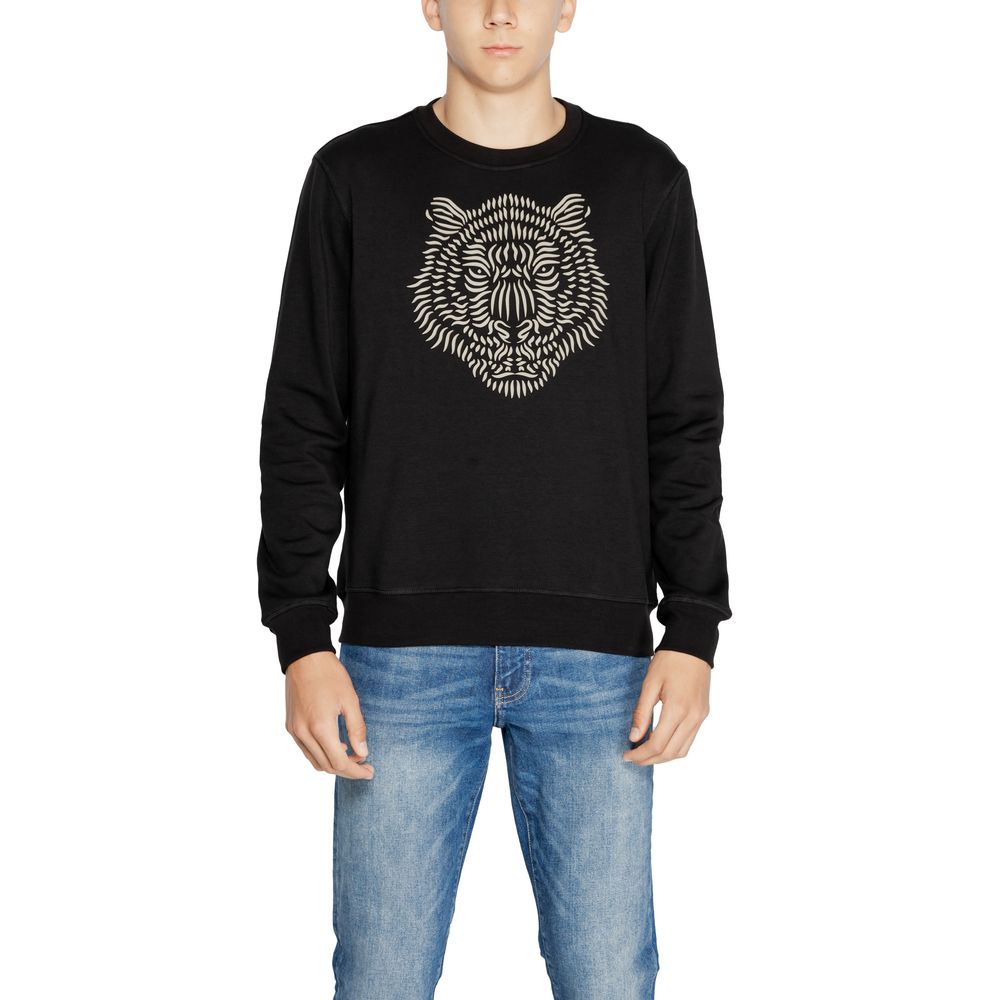 Black Cotton Sweatshirt
