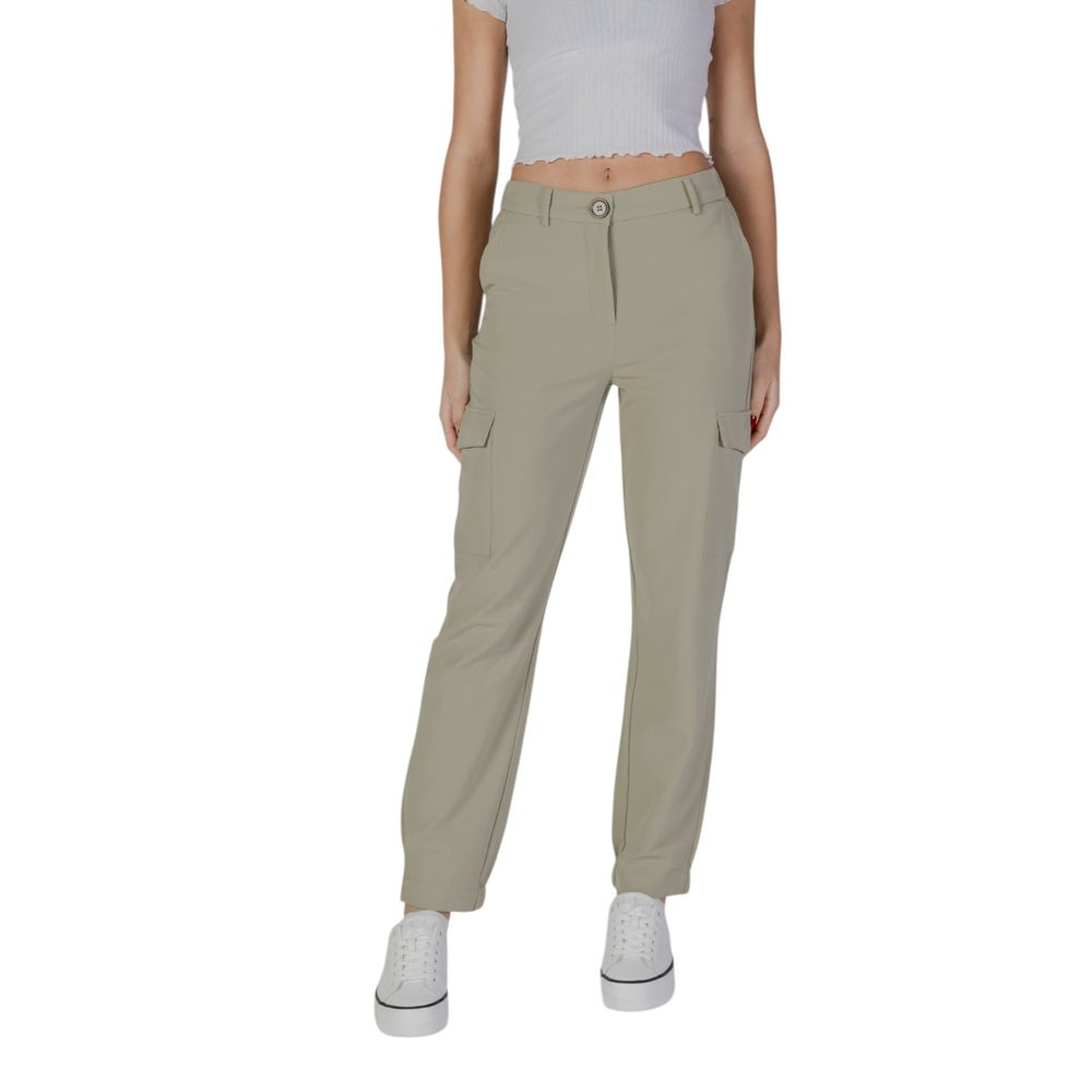Green Polyester Pant