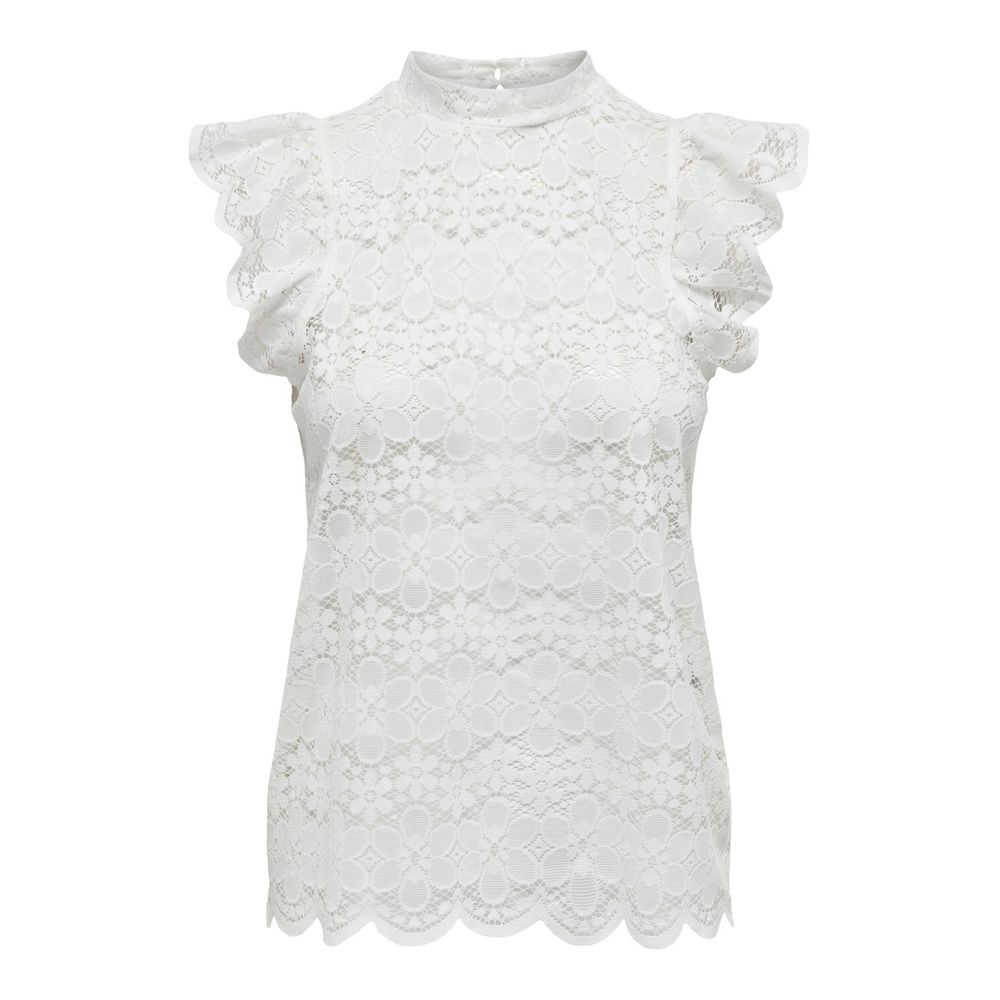 Cream Polyester Top
