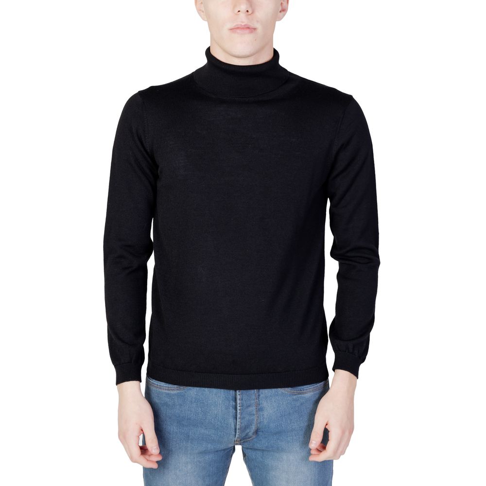 Black Viscose Turtleneck