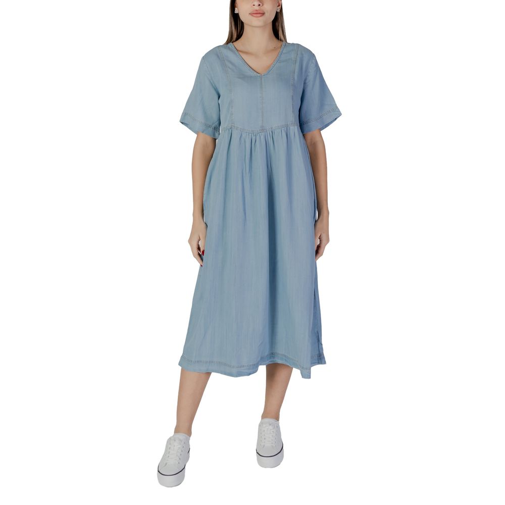 Light Blue Cotton Long