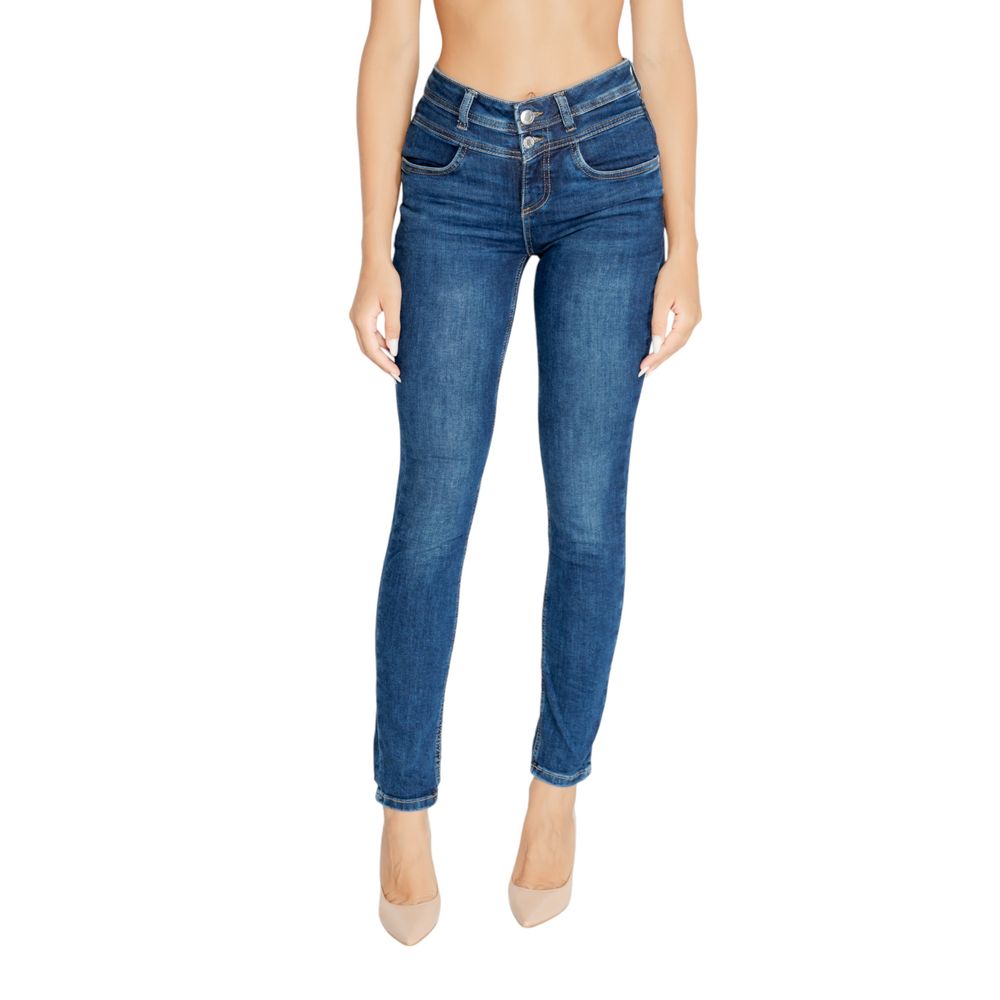 Blue Cotton Mom Jean