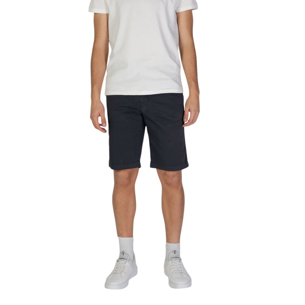 Blue Cotton Bermuda