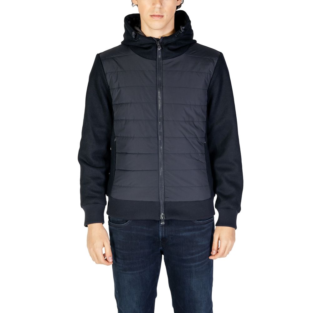 Blue Polyester Jackets & Coat
