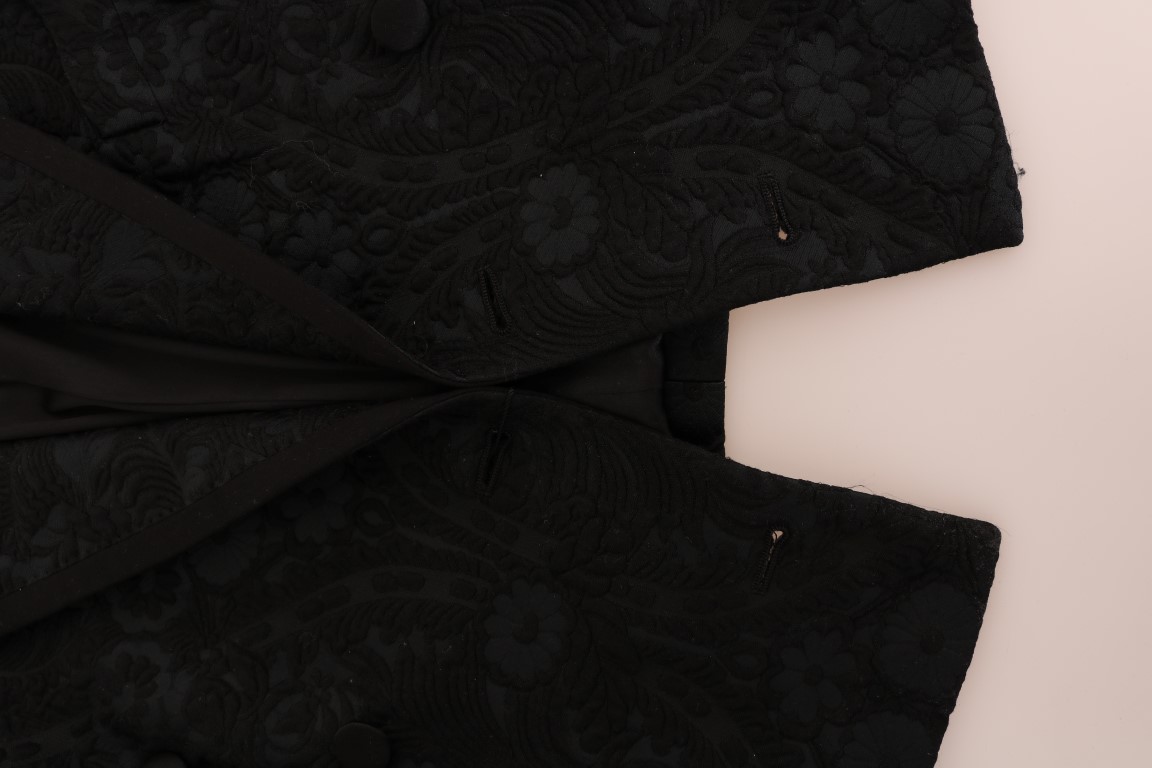 Enchanted Floral Crystal Blazer Jacket