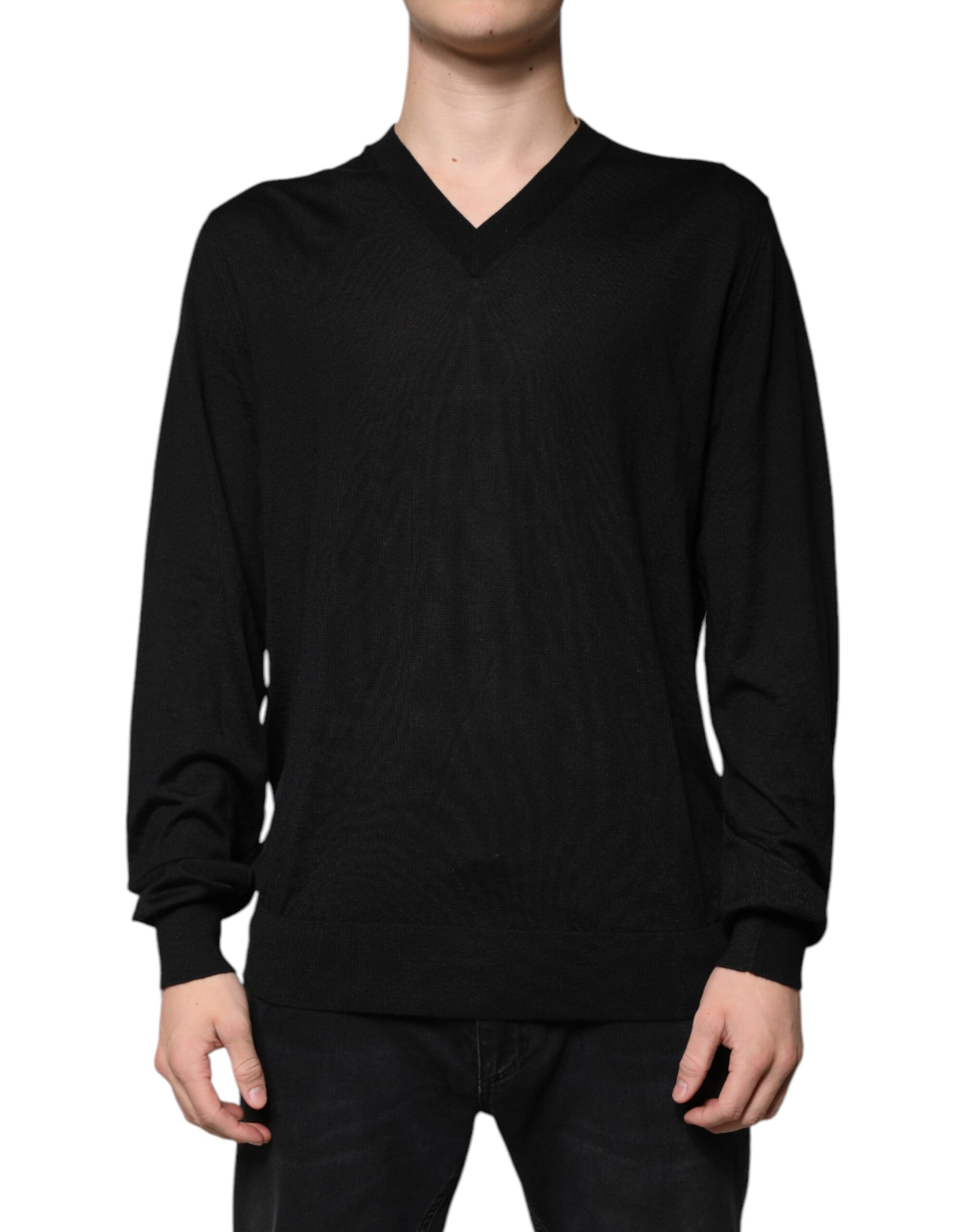 【VIP価格】DOLCE & GABBANA Black Sequin Pullover Sweater Dolce & Gabbana Sequin Turtle-Neck Sweater | Sendegaro BR