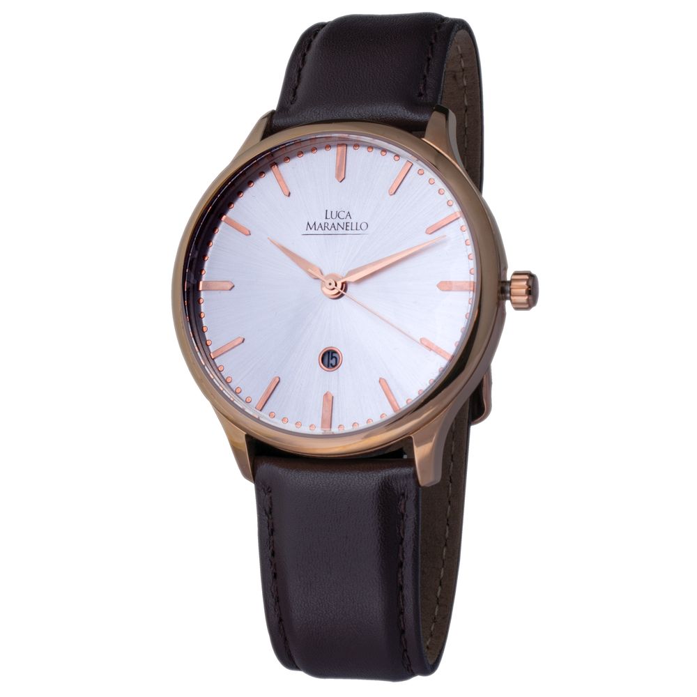 Luca Maranello Brown Leather Men's Watch