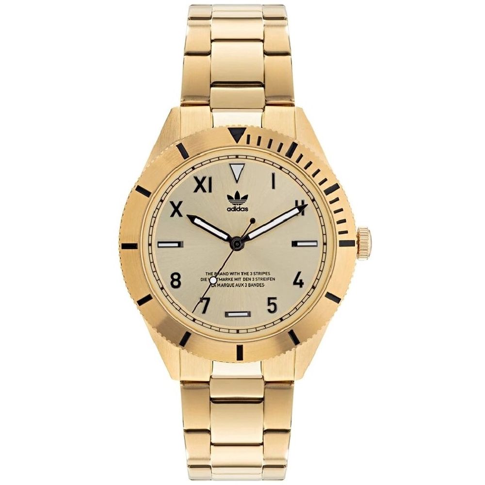 Gold Stainless Steel Dress Watch
