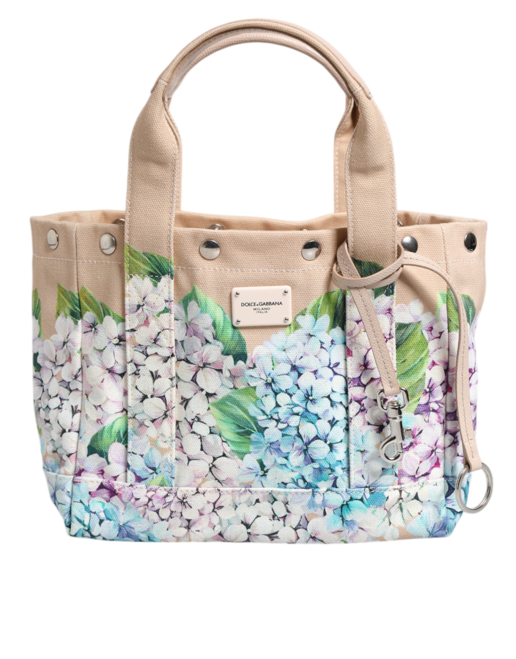 Dolce & Gabbana Multicolor Floral Canvas TANIA Top Handle