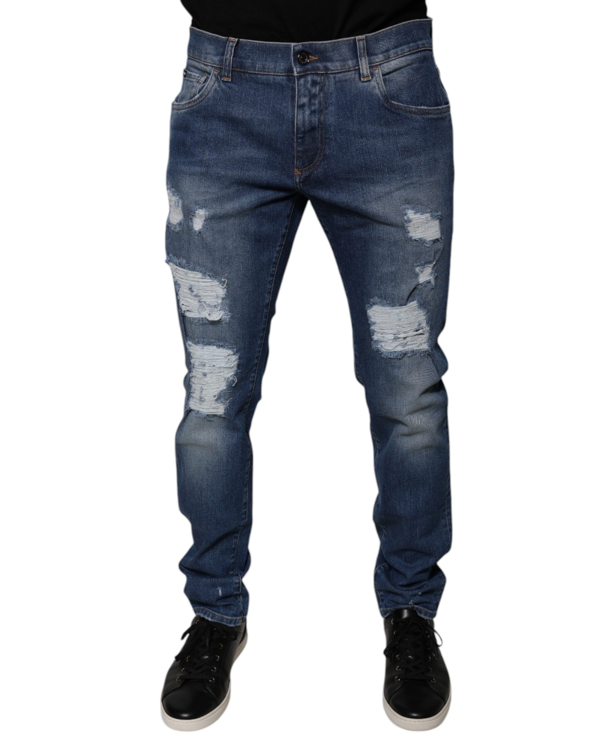 DOLCE & GABBANA￼ズボン Slim-fit stretch denim jeans in Multicolor for Men