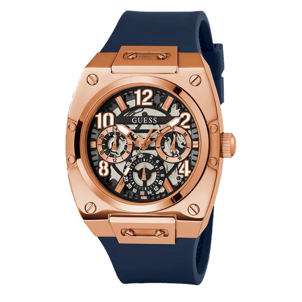 Guess Purple Silicone Men's Watch