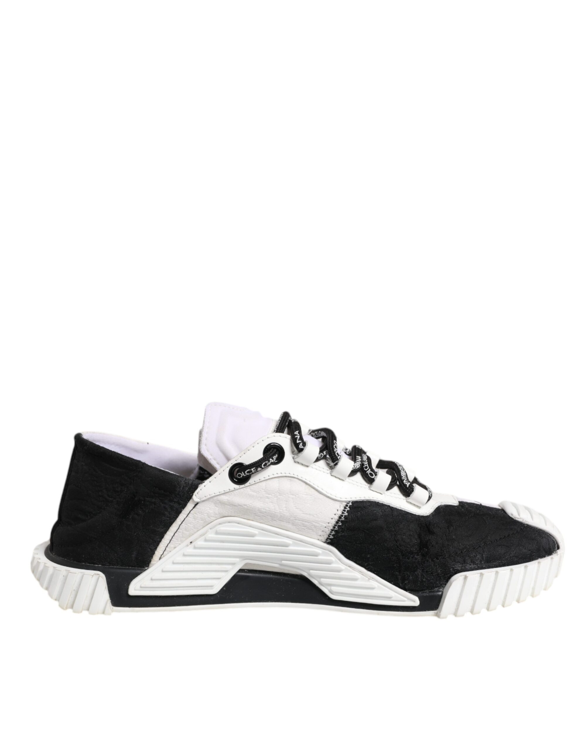 Dolce & Gabbana White Black NS1 Low Top Sneakers Women's