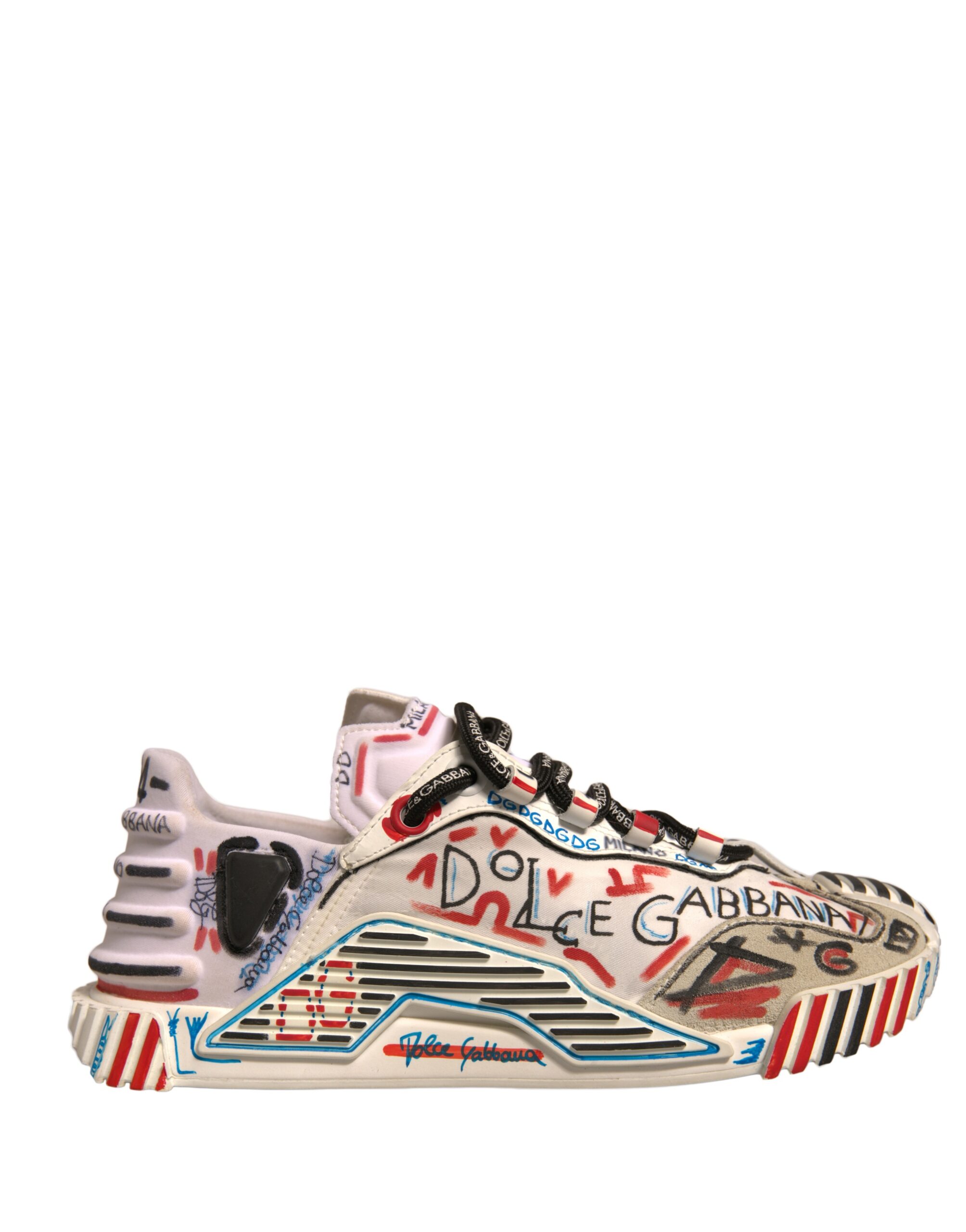 Dolce & Gabbana Multicolor Suede Fabric NS1 Sneakers Women's
