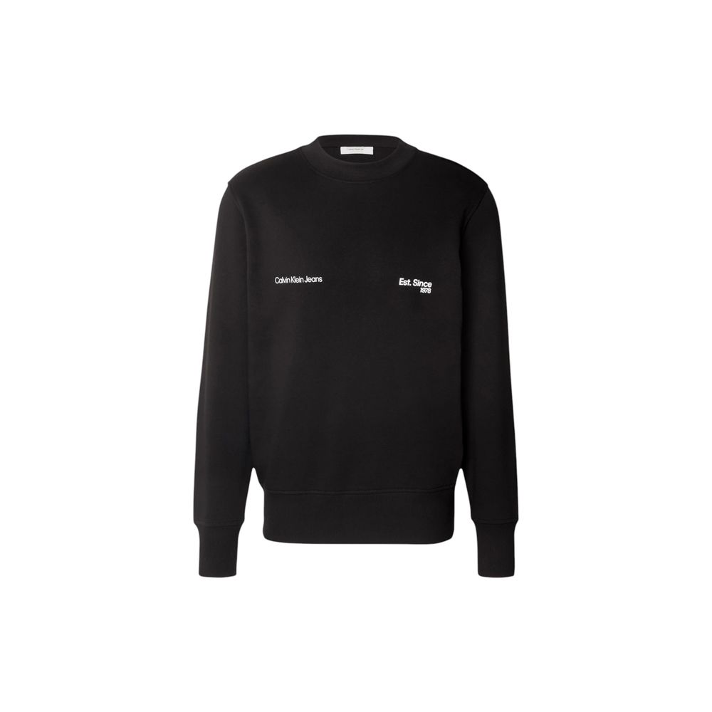 Black Cotton Sweatshirt