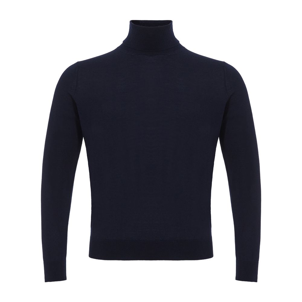 Blue Cashmere Turtleneck