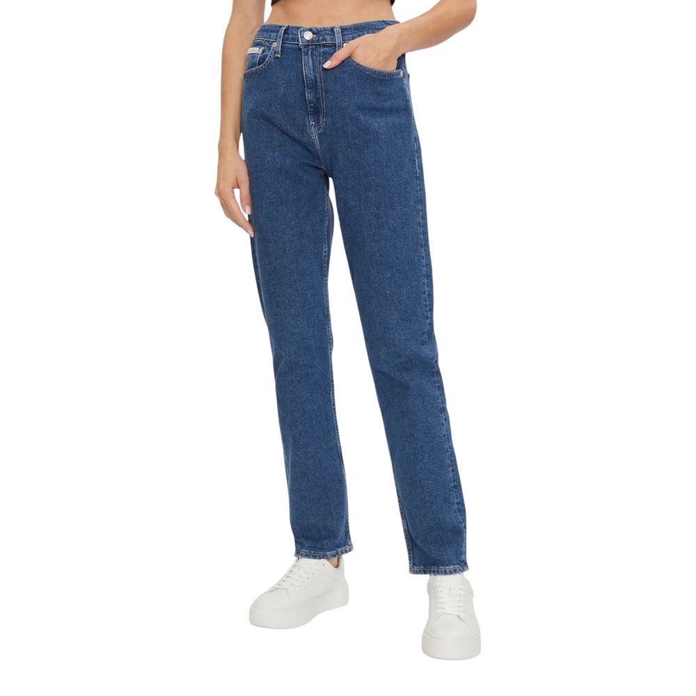 Blue Cotton Slim Fit Jean