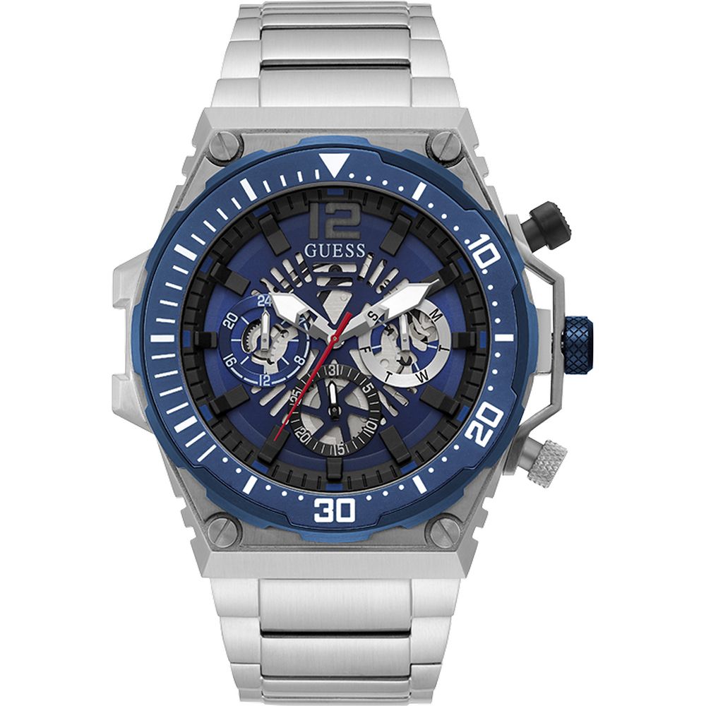 Guess Silver Stainless Steel Men's Watch