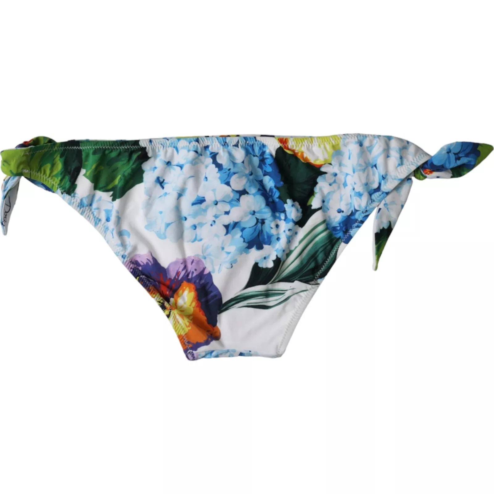 Dolce & Gabbana White Floral Print Swimsuit Bikini Bottom Women's Swimwear - Picture 2 of 4