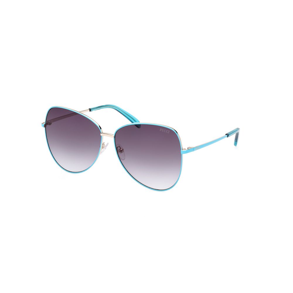 Brown Metal Sunglasses