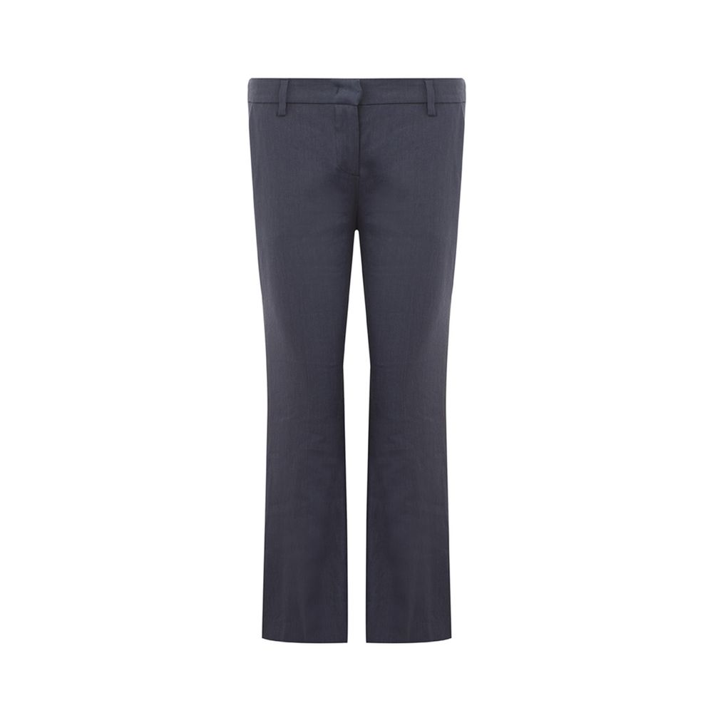 Chic Blue Linen Trousers