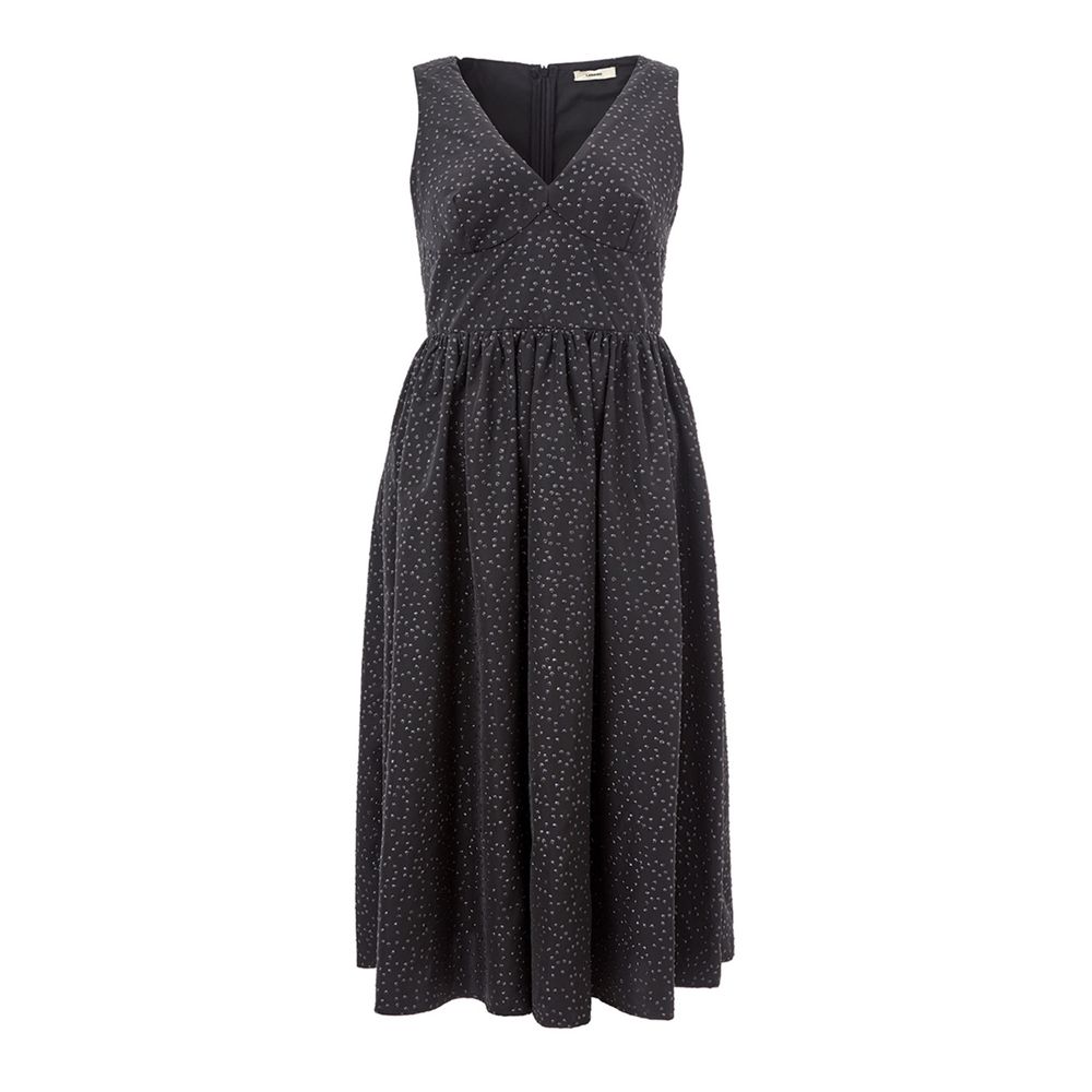 Black Polyethylene Casual Dress