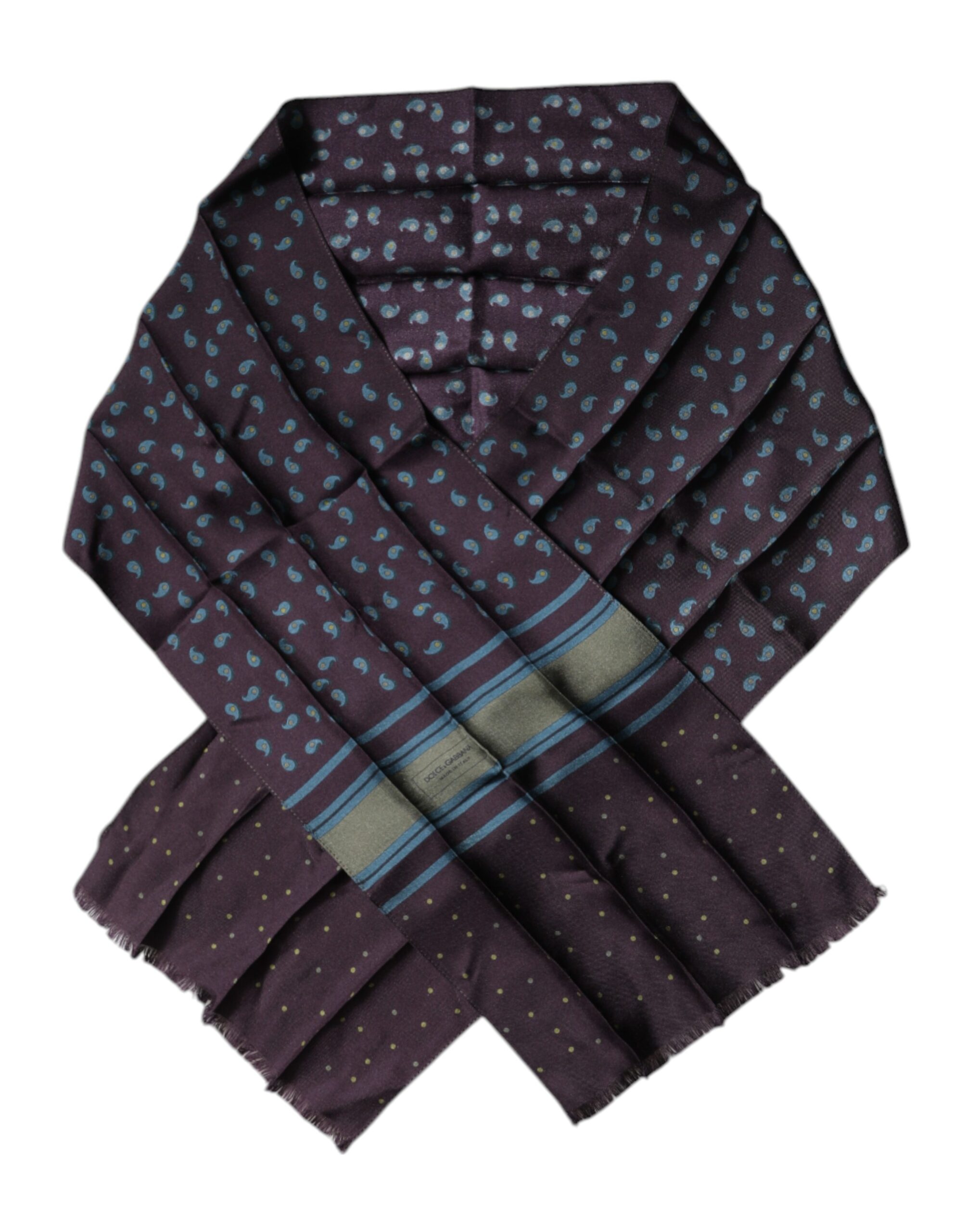 Purple Fantasy Silk Neck Wrap Shawl Scarf