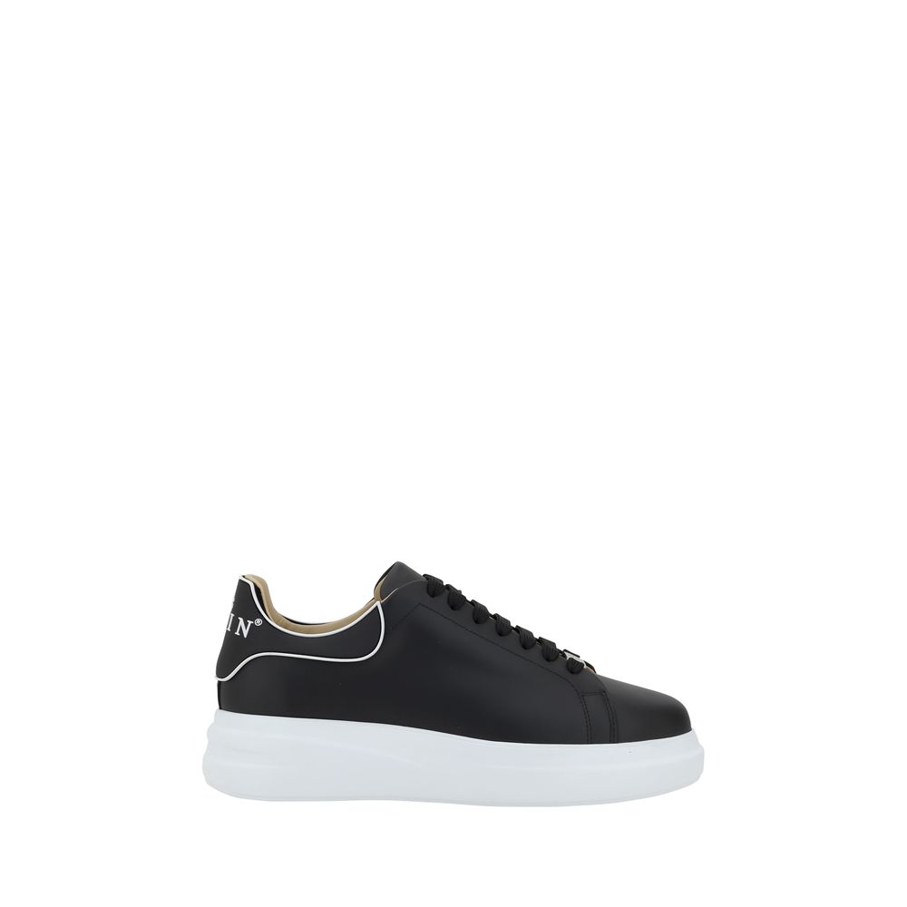 Black Calf Leather Bos Taurus Low Top Sneakers