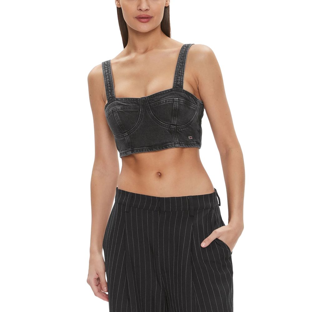 Black Recycled Cotton Top