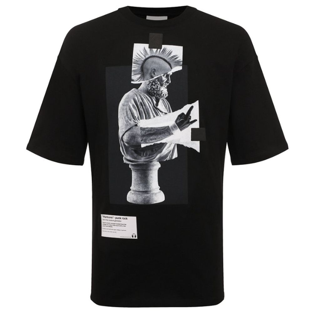 Black Cotton T-Shirt