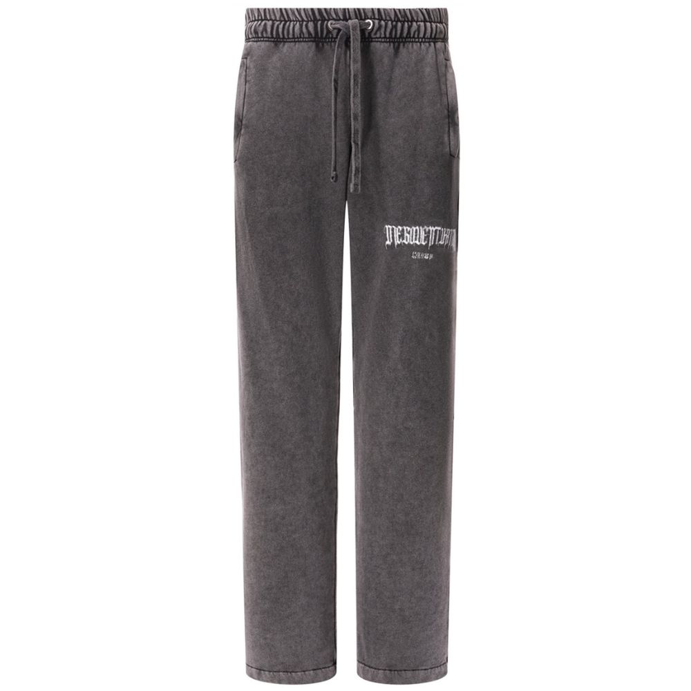 Gray Cotton Jeans & Pant