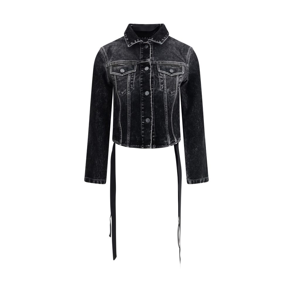 Denim Jacket with ribbon