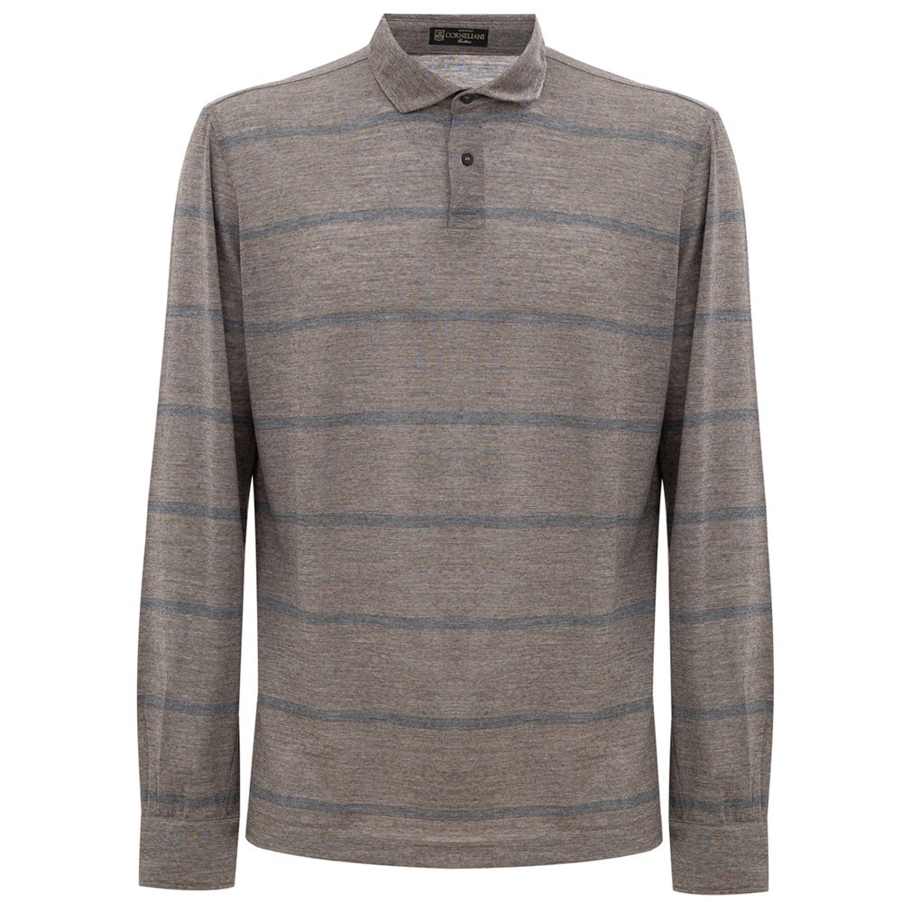 Bicolor Wool Polo Shirt