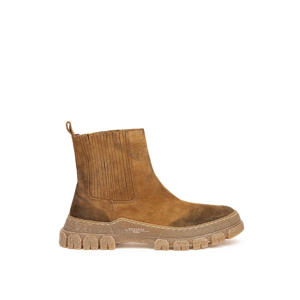 Brown Suede Leather Boot